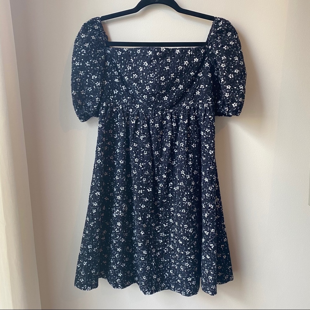 Anthropologie Maeve Smoked Babydoll Dress -size 2